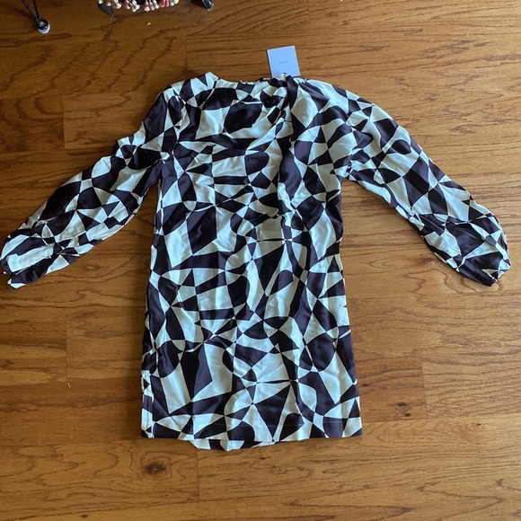 Maja L’Academie Mini Dress in Black & White Geo. Size XXS. NWT. NEW IN BAG - Picture 5 of 10